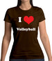 I Love Volleyball Womens T-Shirt