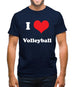 I Love Volleyball Mens T-Shirt