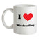 I Love Windsurfing Ceramic Mug