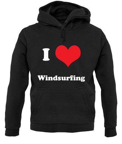 I Love Windsurfing unisex hoodie