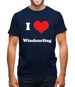 I Love Windsurfing Mens T-Shirt