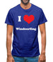 I Love Windsurfing Mens T-Shirt