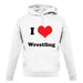 I Love Wrestling unisex hoodie