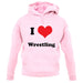 I Love Wrestling unisex hoodie