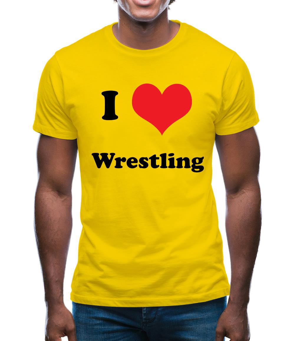 I Love Wrestling Mens T-Shirt