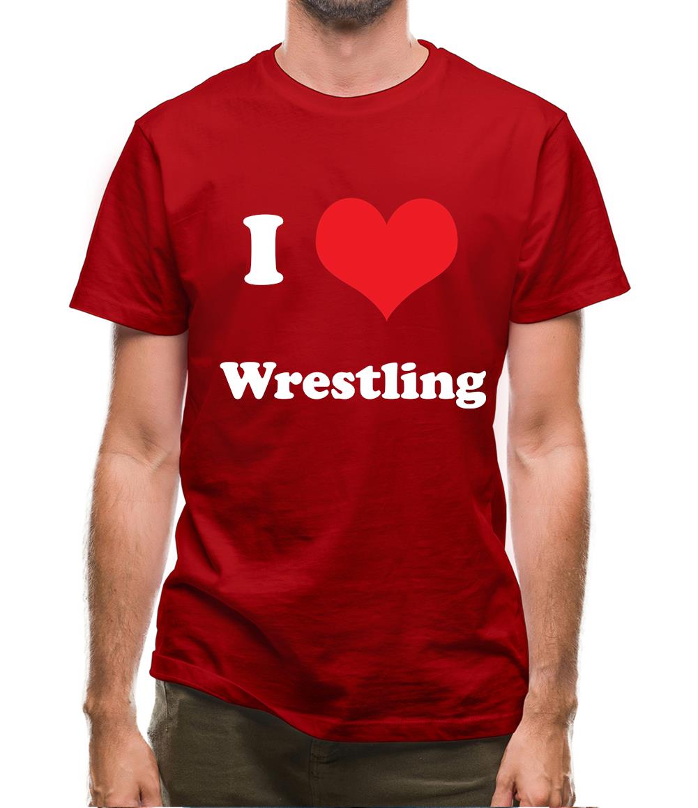 I Love Wrestling Mens T-Shirt