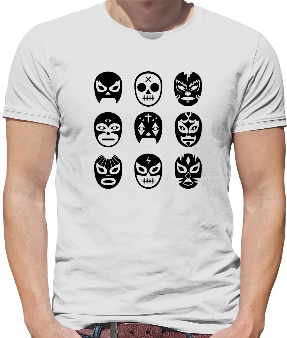 Lucha Masks Mens T-Shirt