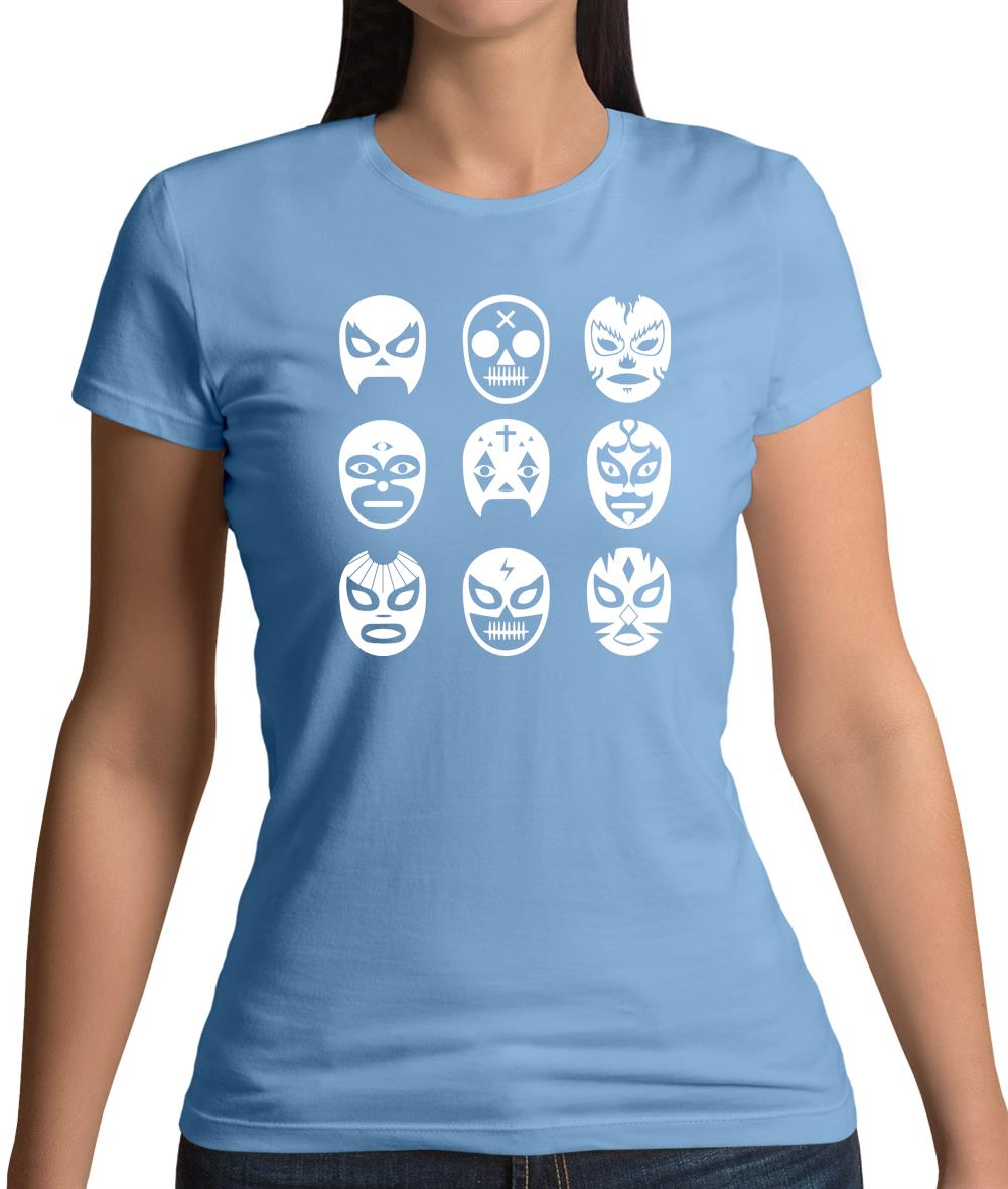 Lucha Masks Womens T-Shirt