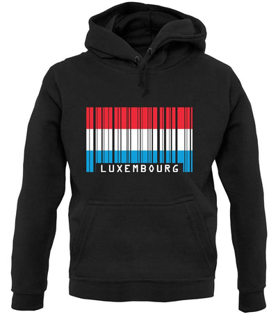 Luxembourg Barcode Style Flag unisex hoodie