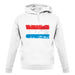 Luxembourg Grunge Style Flag unisex hoodie