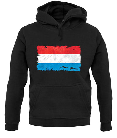Luxembourg Grunge Style Flag unisex hoodie