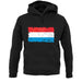 Luxembourg Grunge Style Flag unisex hoodie