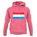 Luxembourg Grunge Style Flag unisex hoodie
