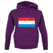 Luxembourg Grunge Style Flag unisex hoodie