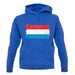Luxembourg Grunge Style Flag unisex hoodie