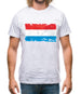Luxembourg Grunge Style Flag Mens T-Shirt