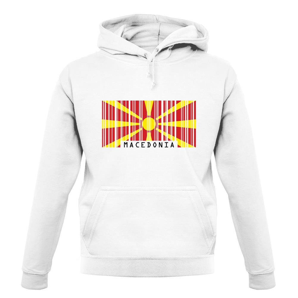 Macedonia Barcode Style Flag unisex hoodie