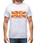 Macedonia Barcode Style Flag Mens T-Shirt