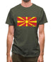 Macedonia Grunge Style Flag Mens T-Shirt