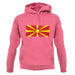 Macedonia Grunge Style Flag unisex hoodie