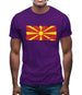 Macedonia Grunge Style Flag Mens T-Shirt