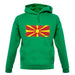 Macedonia Grunge Style Flag unisex hoodie