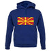 Macedonia Grunge Style Flag unisex hoodie
