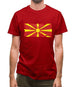 Macedonia Grunge Style Flag Mens T-Shirt
