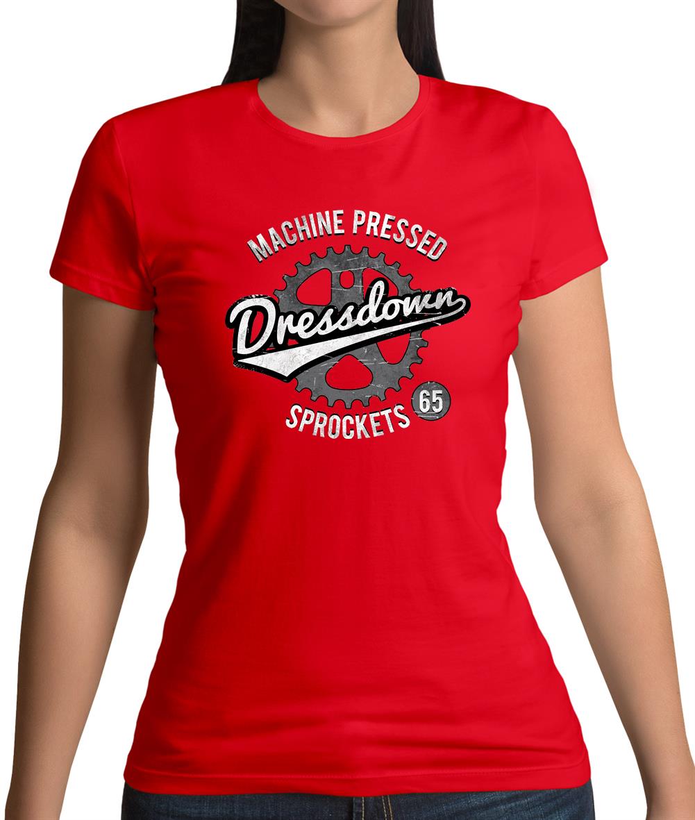 Machine Pressed Sprockets Dressdown Womens T-Shirt
