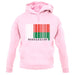 Madagascar Barcode Style Flag unisex hoodie