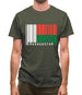 Madagascar Barcode Style Flag Mens T-Shirt