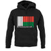 Madagascar Barcode Style Flag unisex hoodie