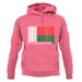 Madagascar Barcode Style Flag unisex hoodie