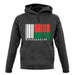 Madagascar Barcode Style Flag unisex hoodie