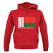 Madagascar Barcode Style Flag unisex hoodie