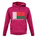 Madagascar Barcode Style Flag unisex hoodie