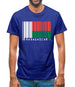 Madagascar Barcode Style Flag Mens T-Shirt
