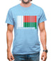 Madagascar Barcode Style Flag Mens T-Shirt