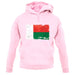 Madagascar Grunge Style Flag unisex hoodie