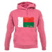 Madagascar Grunge Style Flag unisex hoodie