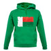 Madagascar Grunge Style Flag unisex hoodie