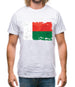 Madagascar Grunge Style Flag Mens T-Shirt