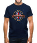 Made In Attleborough 100% Authentic Mens T-Shirt