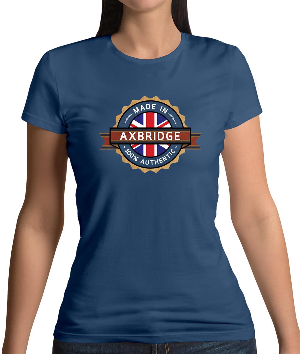Made In Axbridge 100% Authentic Womens T-Shirt