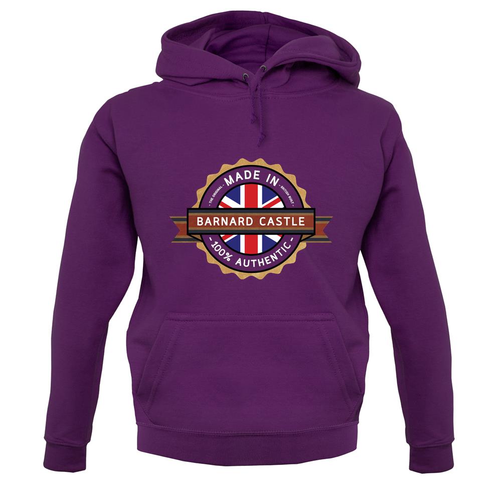 Made In Barnard Castle 100% Authentic unisex hoodie