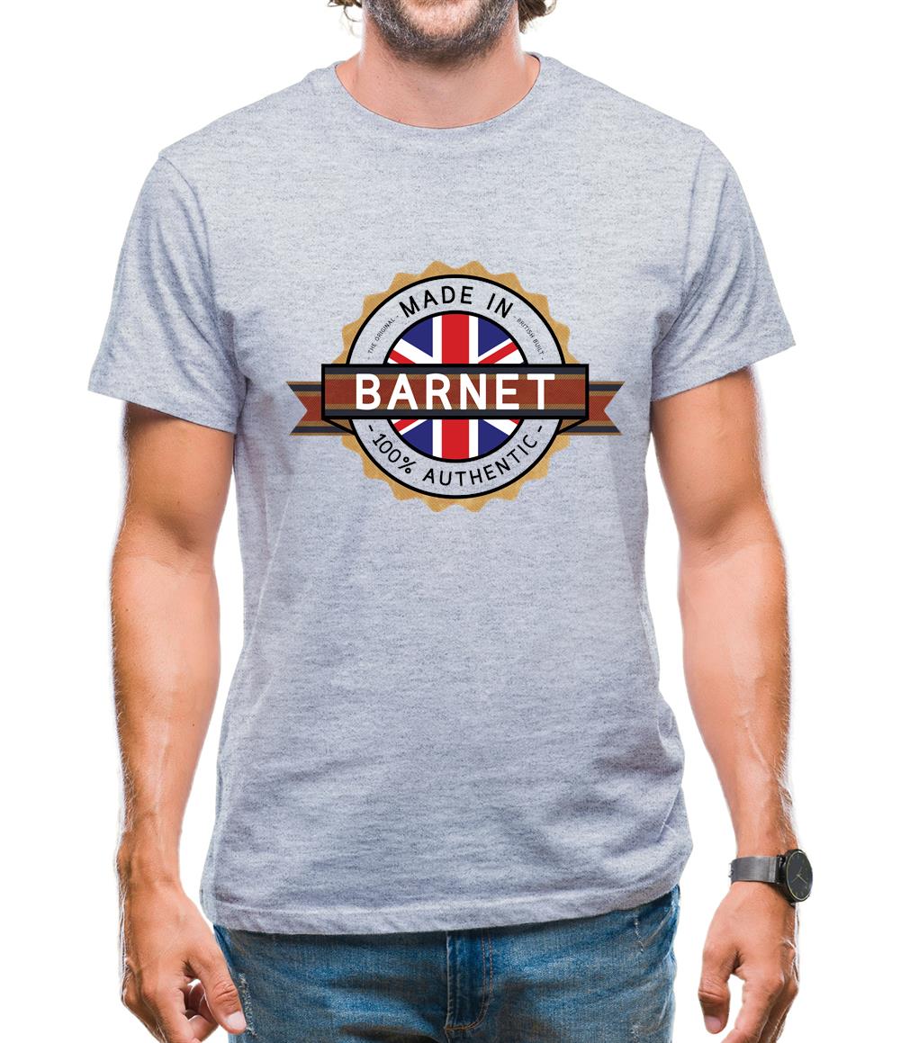 Made In Barnet 100% Authentic Mens T-Shirt