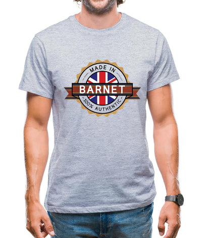 Made In Barnet 100% Authentic Mens T-Shirt