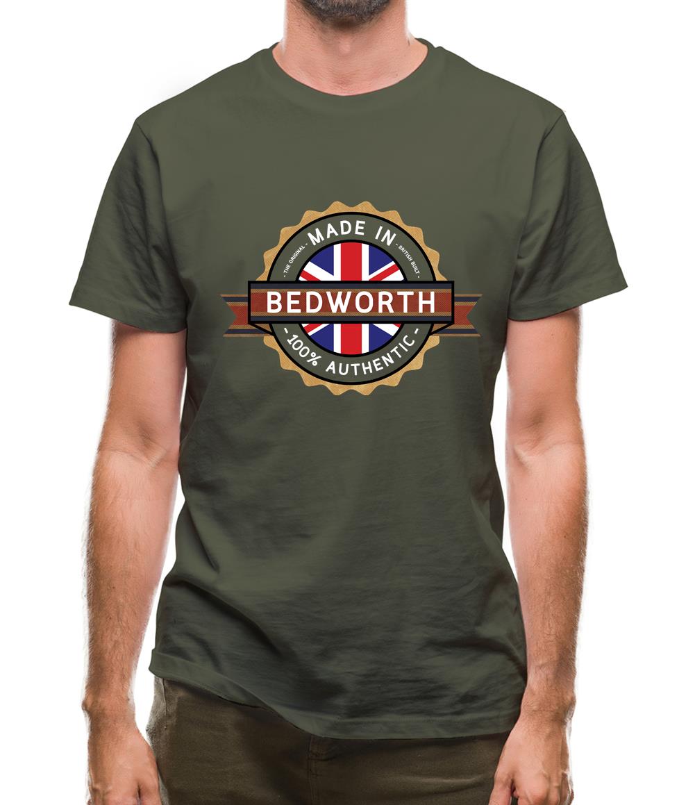 Made In Bedworth 100% Authentic Mens T-Shirt