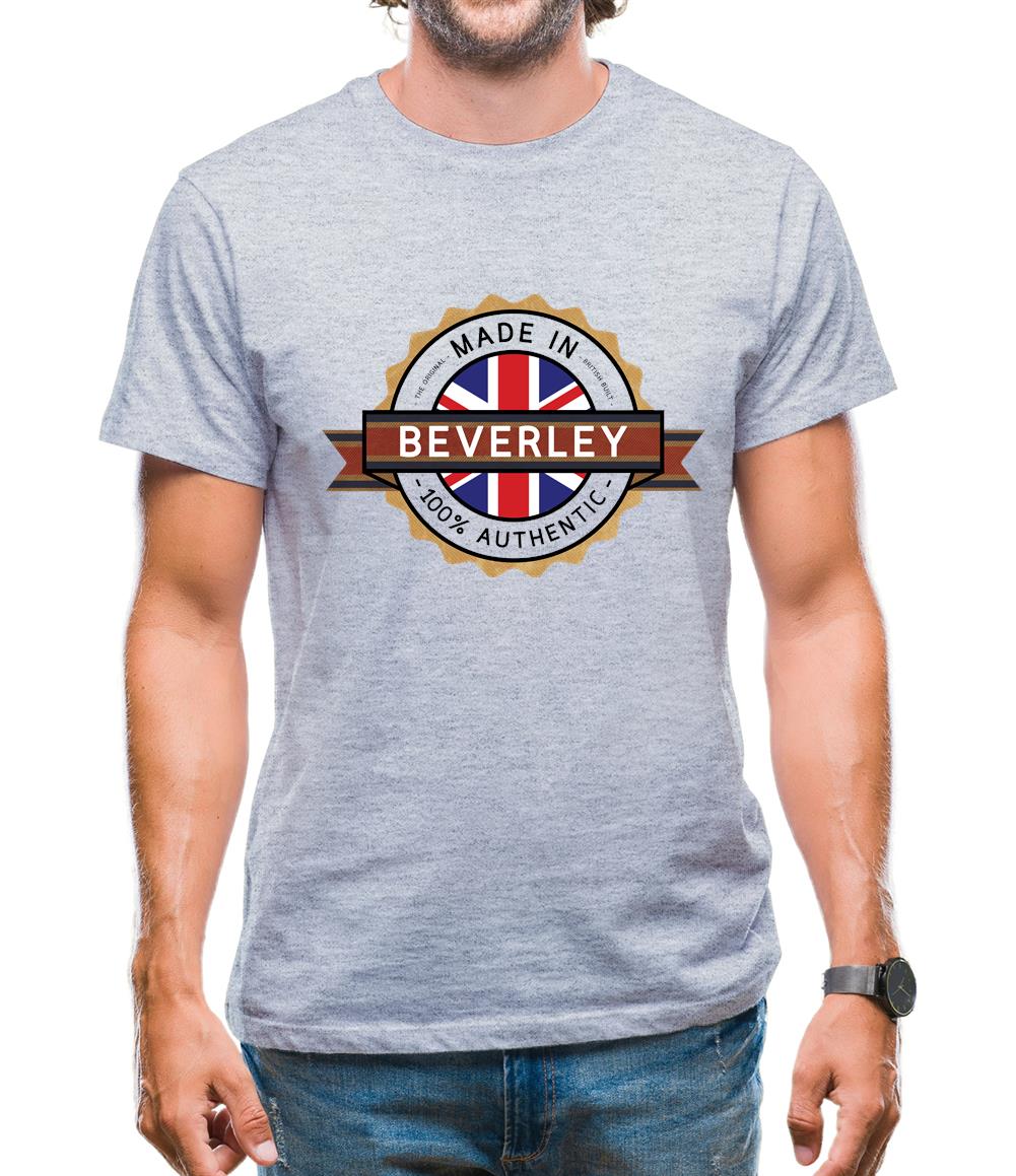 Made In Beverley 100% Authentic Mens T-Shirt