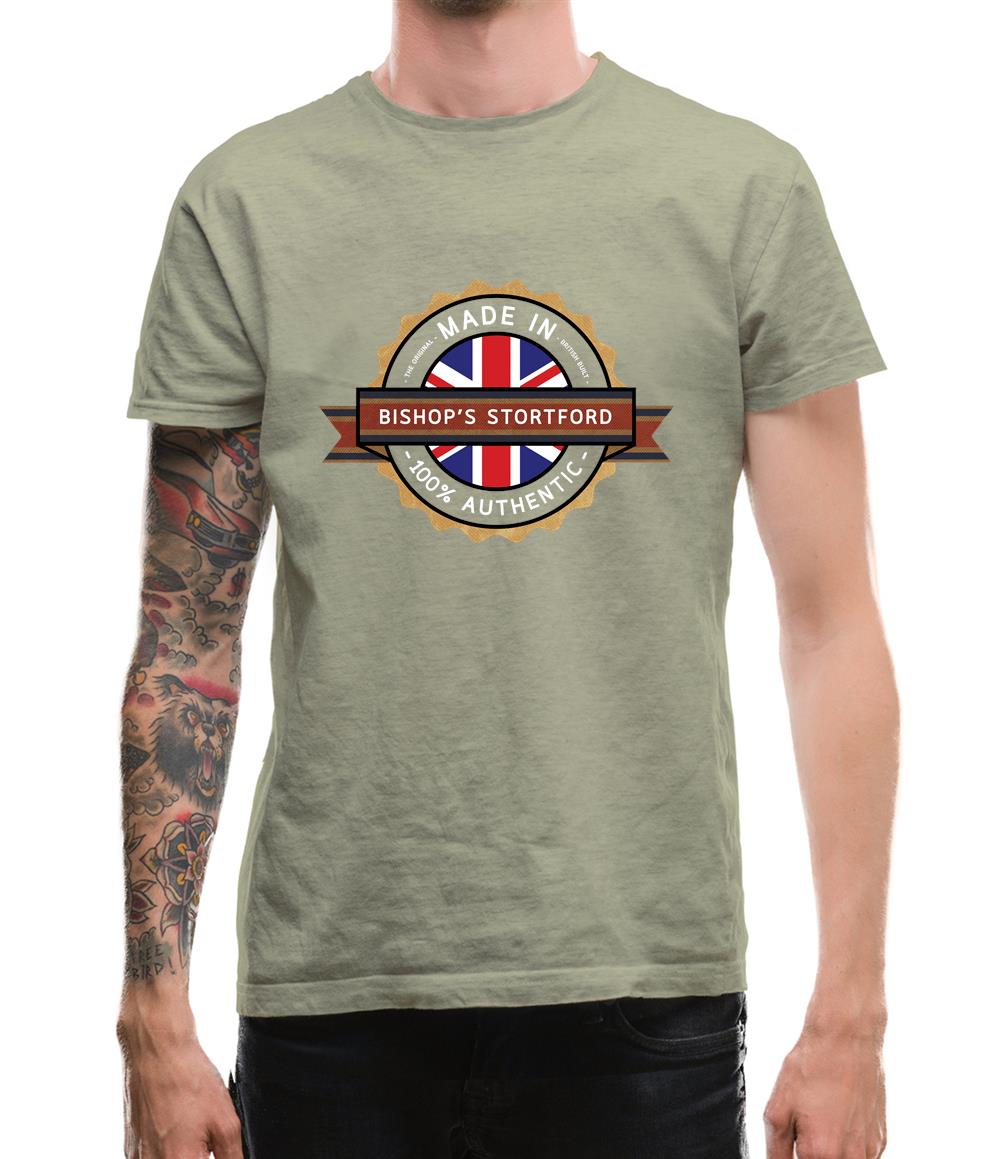 Made In Bishop'S Stortford 100% Authentic Mens T-Shirt